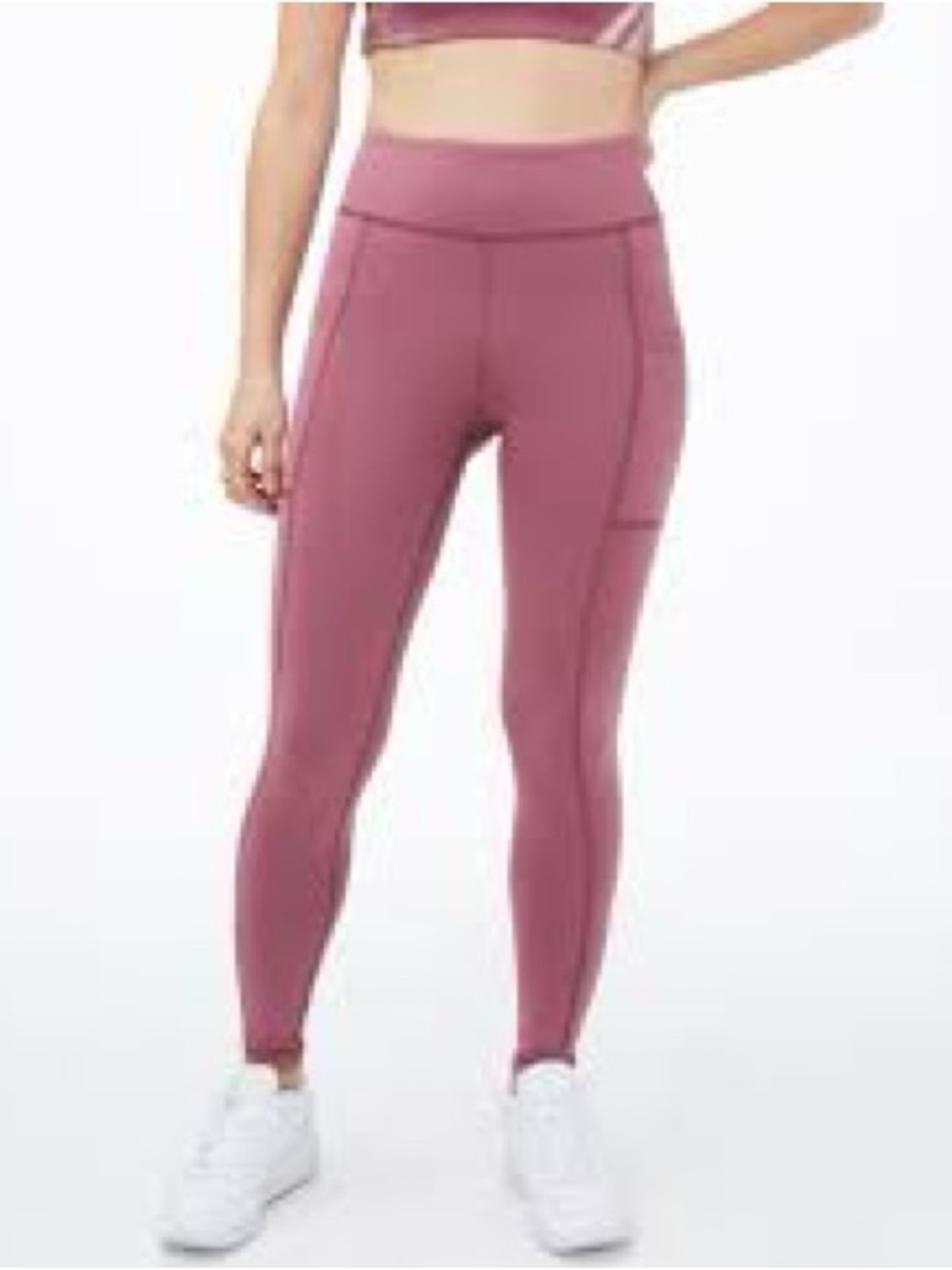 Aeropostale Mauve Pink High-Waist Pocket Leggings